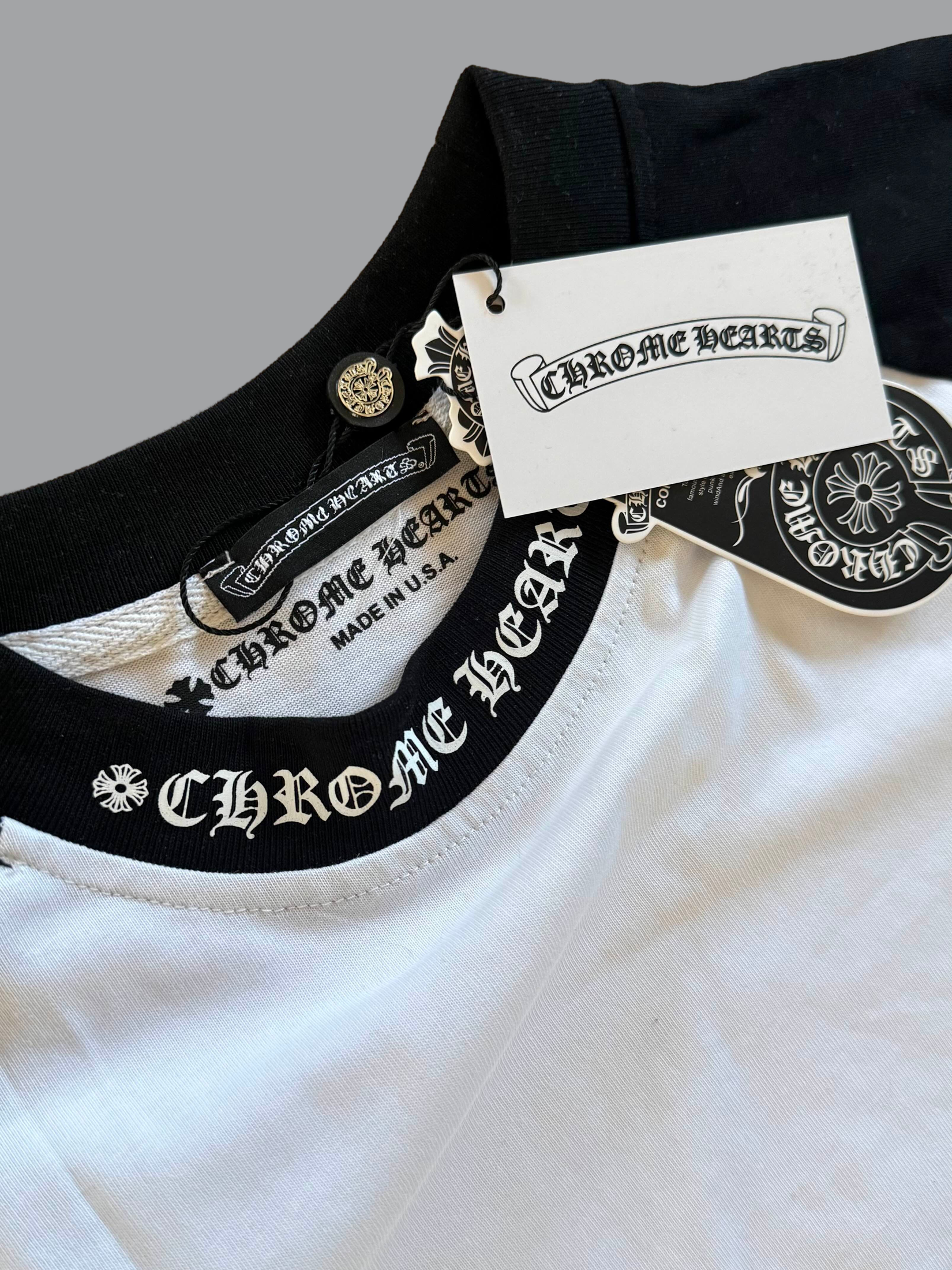 Chrome Hearts Black&White Long Sleeve T-shirt